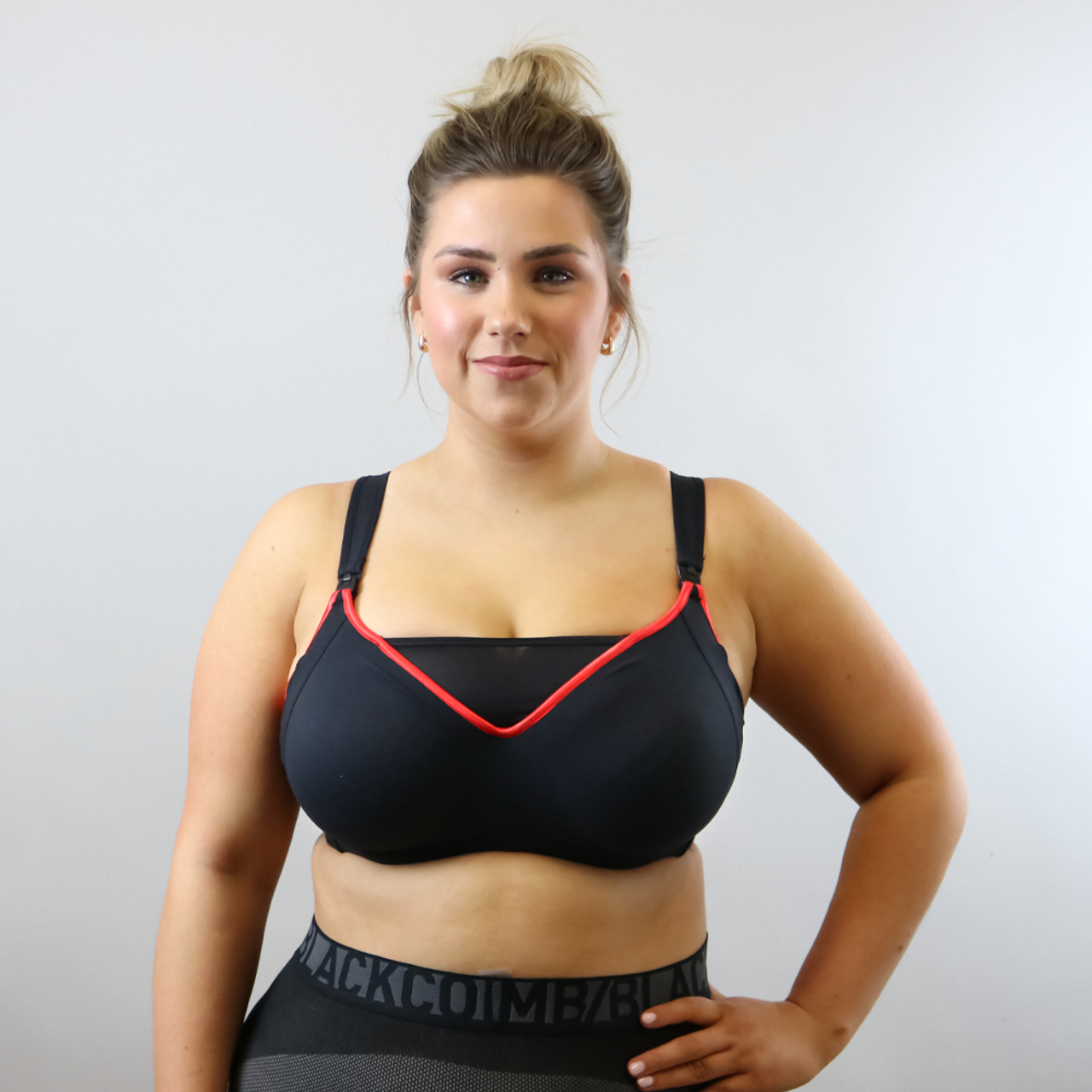 Cake Lingerie High-Impact Maternity Nursing Orange Zest Sports Bra