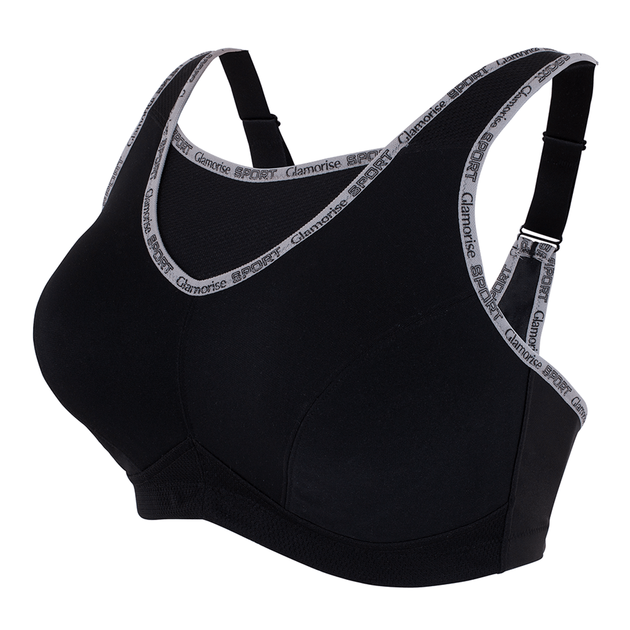 Glamorise, Intimates & Sleepwear, Glamorise No Bounce Camisole Sports Bra  Gray Pink Trim Gu797 Size 36g 36dddd