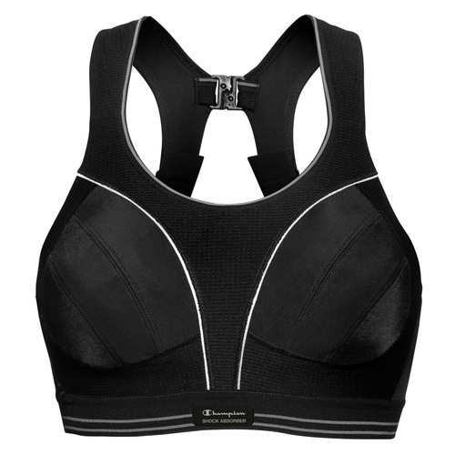 Ultimate Run Bra Black / Silver