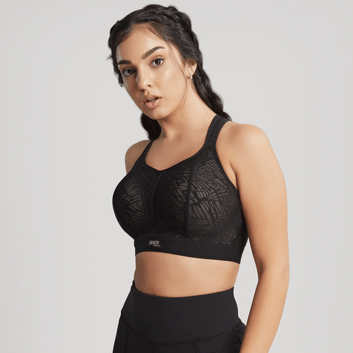 Sculptresse Non-Padded Sports Bra in Black - Busted Bra Shop