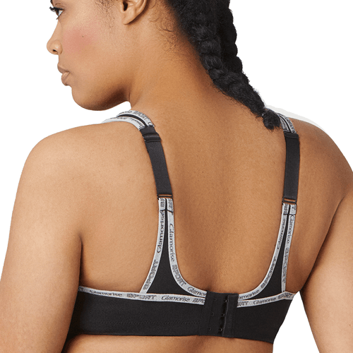 BraviSport Anti-Wrinkle Workout Bra: Glamorise Lexington Lace