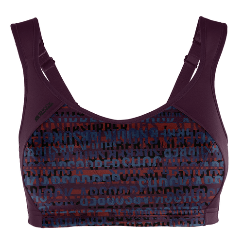 Shock Absorber Multi Sports Support Sports Bra Cranberry Logo Print