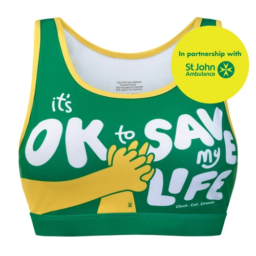 St John Ambulance CPR Bra - Control Sports Bra