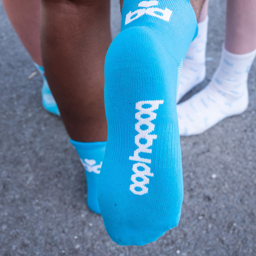 boobydoo Performance Runner Quarter Sock - Blue