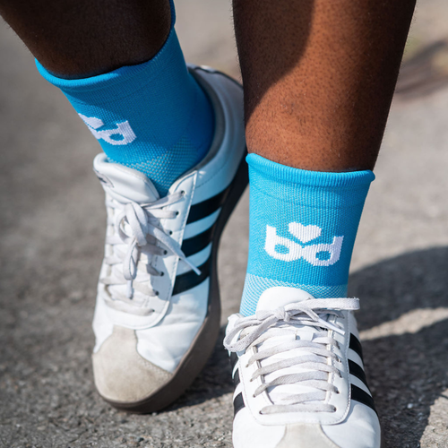 boobydoo Performance Runner Quarter Sock - Blue