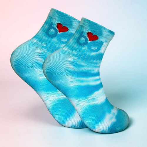 boobydoo Tie Dye Ankle Socks - Blue