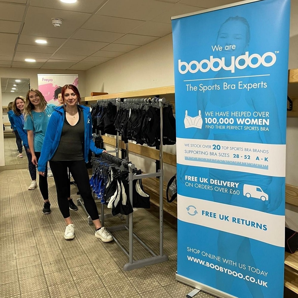 The boobydoo team ready for sports bra fittings