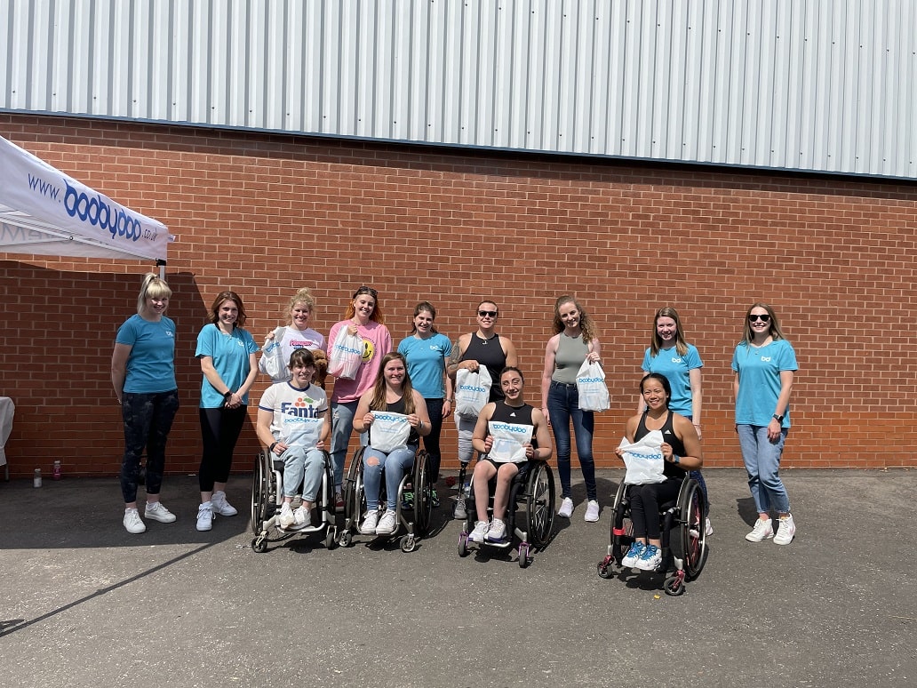 boobydoo meets England womens wheelchair basketball team