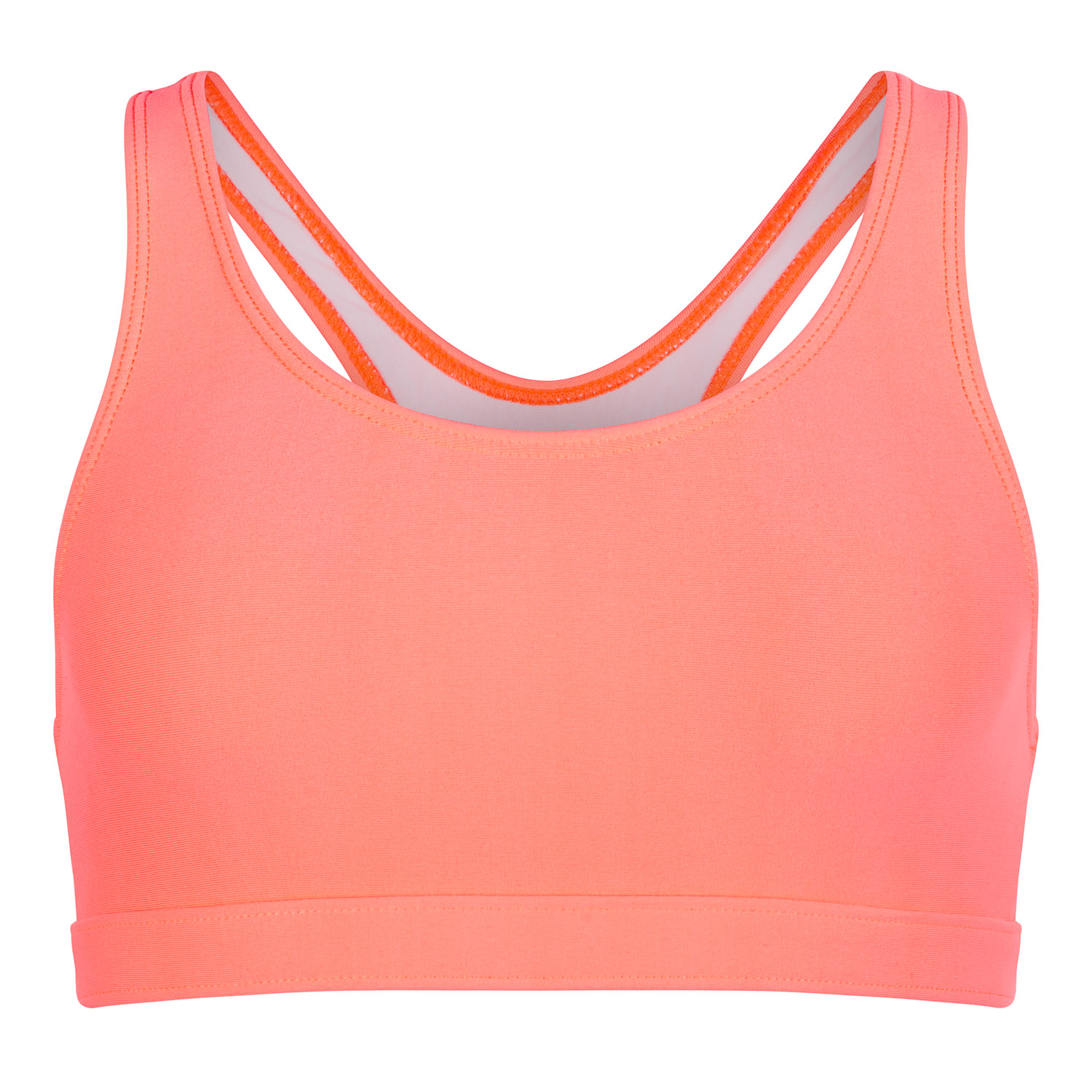 Sportjock Action Sports Bra - Clearance - L Neon Coral