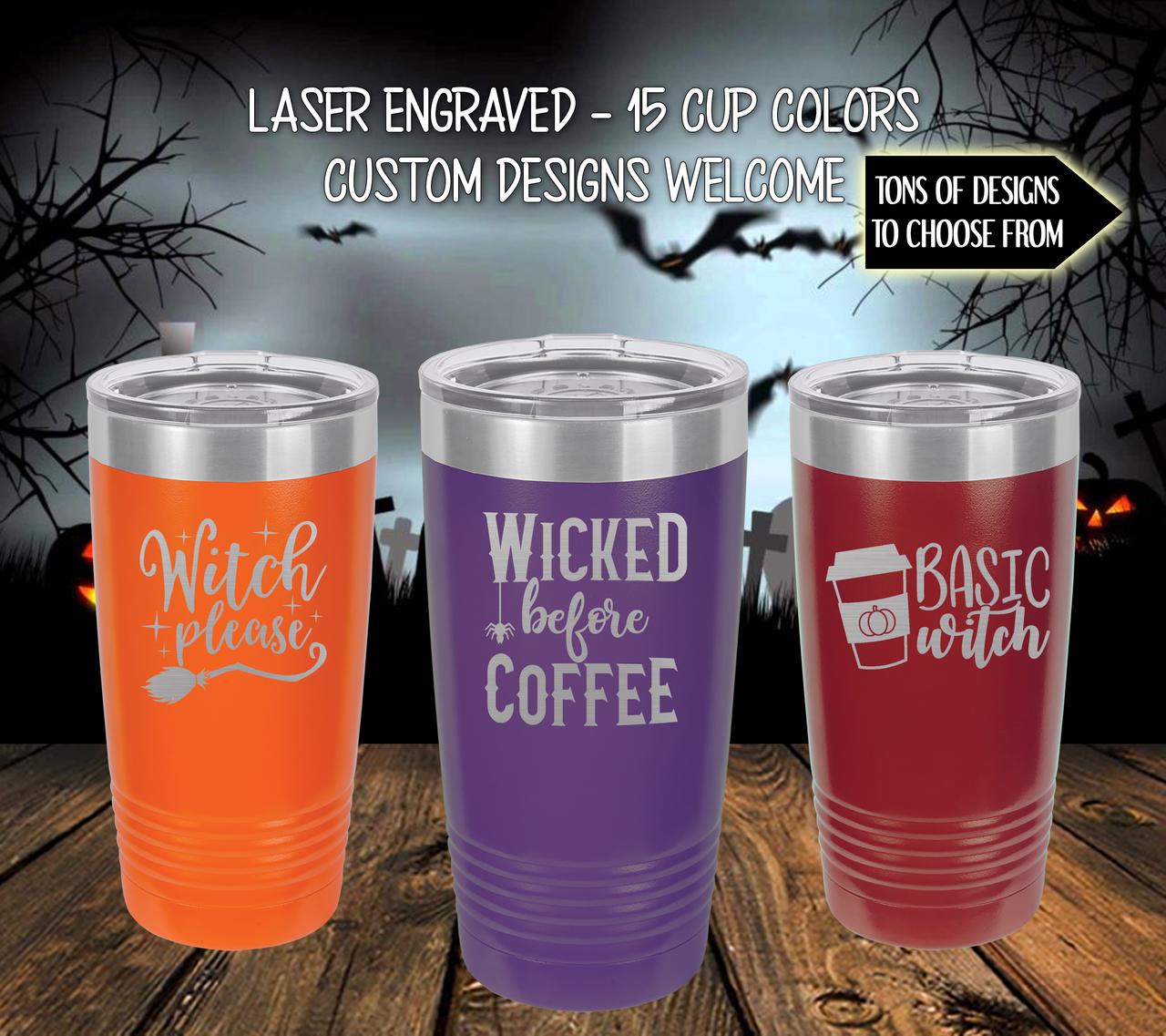 Wicked 20 oz. Color Changing Cup With Straws