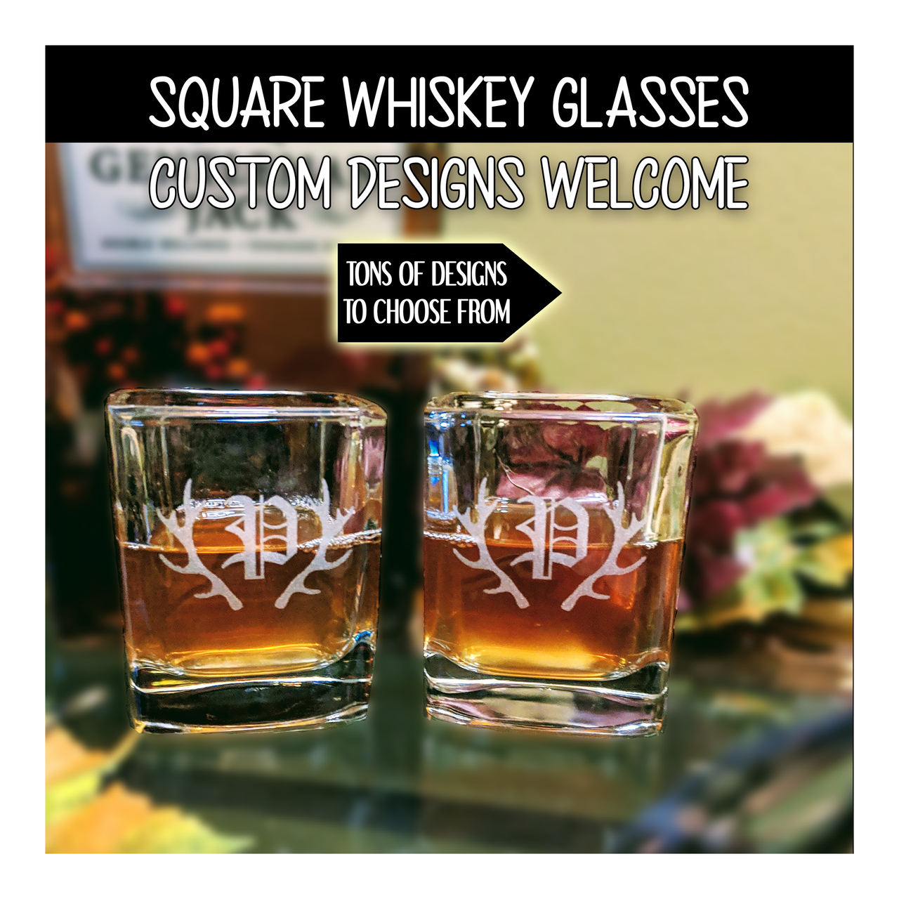 Custom Whiskey Glass - Engraved Rocks Glass - Rocks Glass - Scotch Glass -  Etched Whiskey Glass - Engraved Whiskey Glass - Bourbon Glass