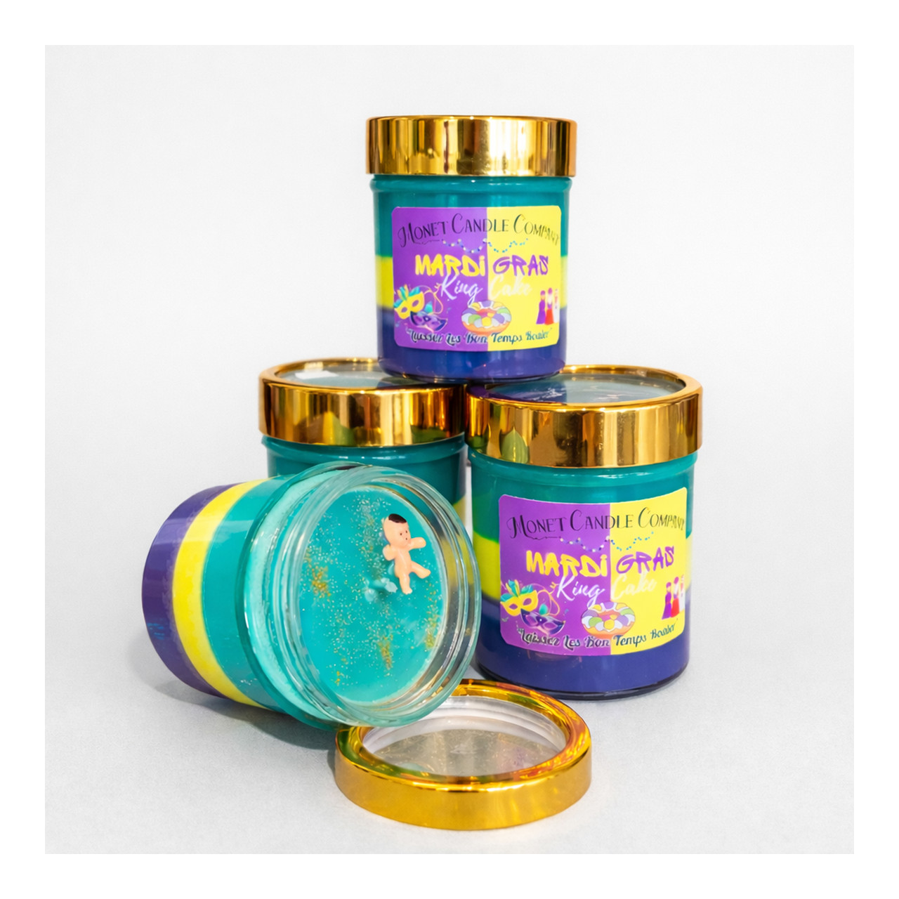 Monet Candle Company King Cake Candle - Thumbnail 3