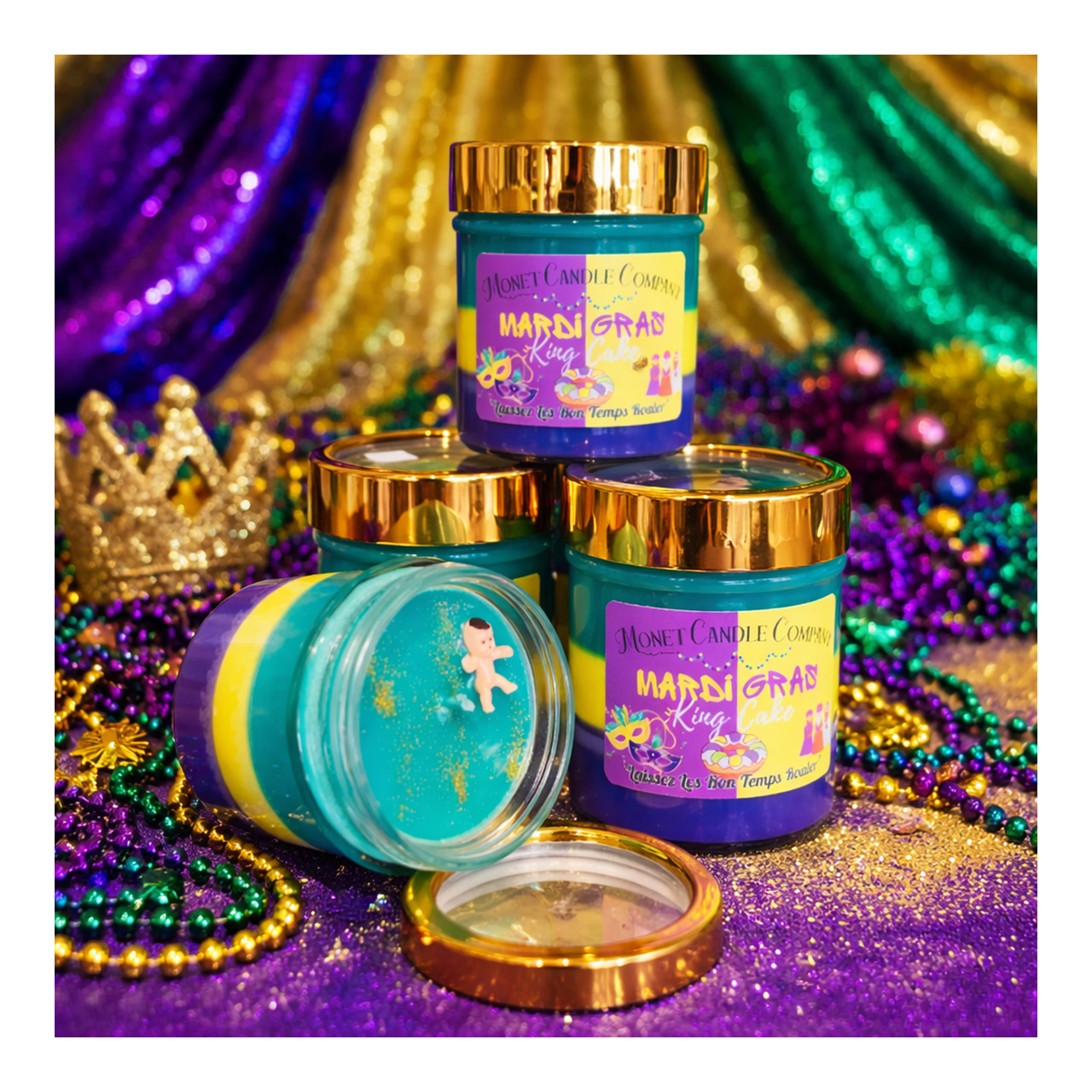 Monet Candle Company King Cake Candle - Thumbnail 2