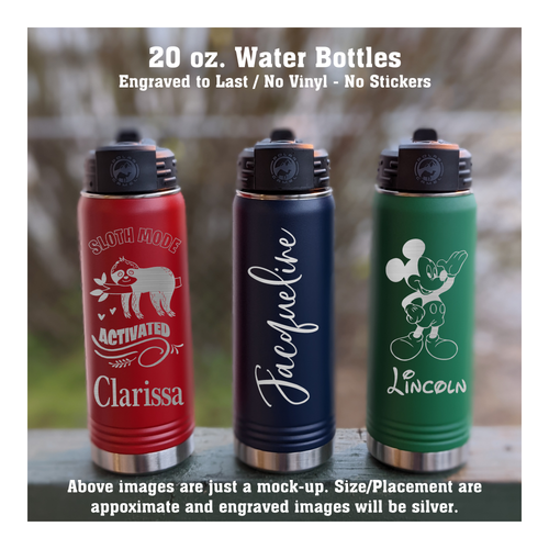 Kids Water Bottle  Flip Top Kids Drinks Bottle, Sloth Design