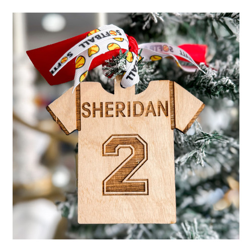 Softball Jersey Ornament
