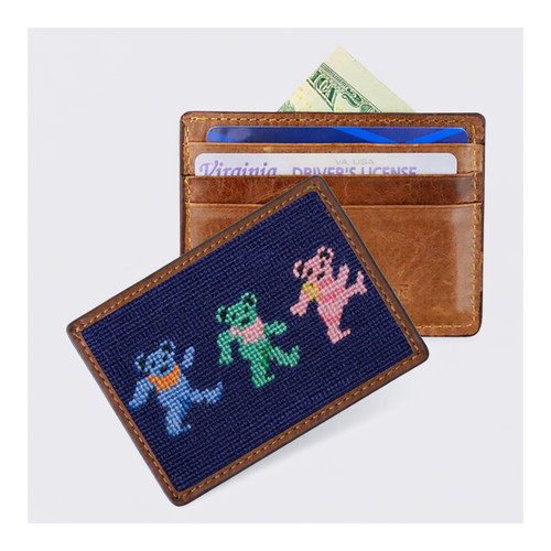 Dancing Bears Card Wallet (Dark Navy)