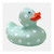 Seafoam Polka Dot Rubber Duckie