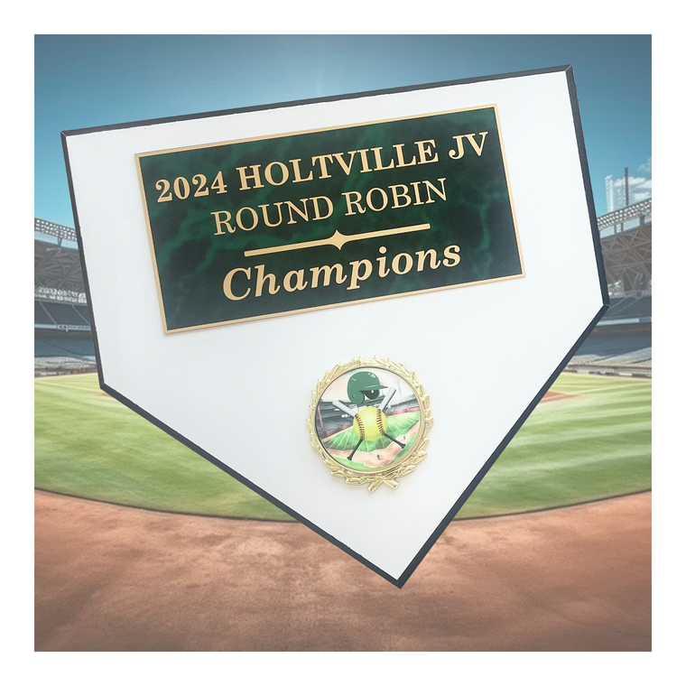 Home Plate Wall Plaque - Fully Customizable