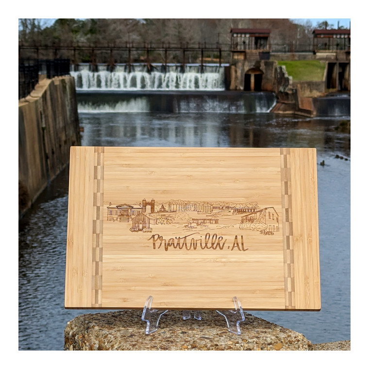 Prattville Cutting Board w/Butcher Block Inlay