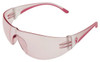 PRO-SAFE Eva Womens Safety Glasses, Pink Lens, Scratch Resistant, Pink Frame - 56-154-8