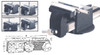 Champagne Urethane Magnetic Vise Jaws 4" - VM-100