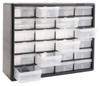 Akro-Mils Plastic Storage Cabinet #10124, 24 Drawers, 6-3/8" Deep x 20" Wide x 15-13/16" High - 78460045