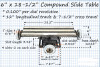 Precise Compound Mill & Drill Table, 6" x 18-1/2" - CMD-618