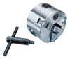 Interstate 3-Jaw Plain Back Self-Centering Lathe Chuck, Hardened Solid Jaws, 6" dia. - 34-669-2
