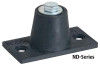 Mason Industries Neoprene Floor Mount Vibration Isolator ND-D, 1150 - 2300 lbs. cap. - 35-285-6