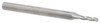 Atrax 3-Flute Centercutting Ball Single End Mill, 1/16" Mill Dia., 1/8" Shank Dia., 3/16" LOC - 45-548-5