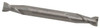 Atrax 2-Flute Centercutting Double End Mill, 1/4" Mill Dia., 1/4" Shank Dia., 1/2" LOC - 45-275-5