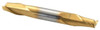 Atrax 2-Flute TiN Coated Centercutting Double End Mill, 5/16" Mill Dia., 5/16" Shank Dia., 1/2" LOC - 45-297-9