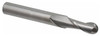 Atrax 2-Flute Centercutting Ball Single End Mill, 9/32" Mill Dia., 5/16" Shank Dia., 3/4" LOC - 45-524-6