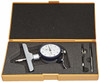 Mitutoyo 7218S, Dial Depth Gage, .001" X 0 - 8" Range, 4" Base, +/-0.002" Accuracy - 10-928-0