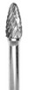 Grobet USA Carbide Bear Burs 1/4" Shank