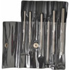 Value Collection HSS Taper Pin Reamer Set, 6 Pieces, #5 to #0 Pin, Straight Shank, Straight Flute, Right Hand Spiral, Right Hand Cut, High Speed Steel, Bright Finish SM270006S - 43-451-4