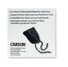 Carson Metal LinenTest Magnifier with Pouch - LT-60