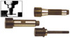Precise Semi-Flush Milling Arbor, R8 Taper Stub to 1/2" Wide, 1-1/4" Hole Dia - 25400003