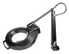 Dazor Iron Man Machine Clamp Magnifier, 3-diopter (5"), Black - 1420E-BK