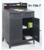 edsal Locking Cabinet Desk - 91-756-7