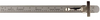 PEC Pocket Steel Rule 6" with 64ths and mm, metric equivalent chart on opposite side - 31-152-2