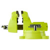 Wilton High-Visibility Safety Mechanics Bench Vise #1560, 6" Jaw Width, 5-3/4" Jaw Opening, 4-1/8" Throat Depth - 76-676-6