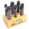 Value Collection Drill Bit Set, Reduced Shank Drill Bits, 6 Pieces, 118°, High Speed Steel, 3/4" Shank Diameter - 49-217-3