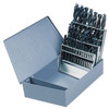 Interstate Screw Machine Length Drill Set, 29 pcs., 1/16 - 1/2" x 64ths, 118° Drill Point, HSS Black Oxide - 49-179-5