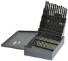 Hertel Jobber Length Drill Set, 60 Pieces, #1 - 60 Wire Gage, HSS Black Oxide, 135° Drill Point, Heavy Duty - 49-169-6