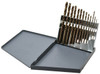 Hertel Jobber Length Drill Set, 13 Pieces, 1/16 - 1/4" x 64ths, Cobalt, 135° Drill Point, General Purpose - 49-151-4