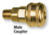 Coilhose Pneumatics Automatic "One Handed" Coupler #155A, 3/8" MPT Male - 62-595-4