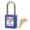 Master Lock Xenoy Safety Lockout Padlock, Blue, Type: Keyed Differently - 50-156-9