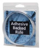 Mylar Adhesive Backed Rule, Horizontal, Left to Right, 1/16" Grad., 1 ft. Length, 1-1/4" Width, Clear - 32-687-6