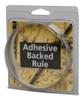Mylar Adhesive Backed Rule, Horizontal, Left to Right, 1/16" Grad., 3 ft. Length, 1/2" Width, Silver - 32-693-4
